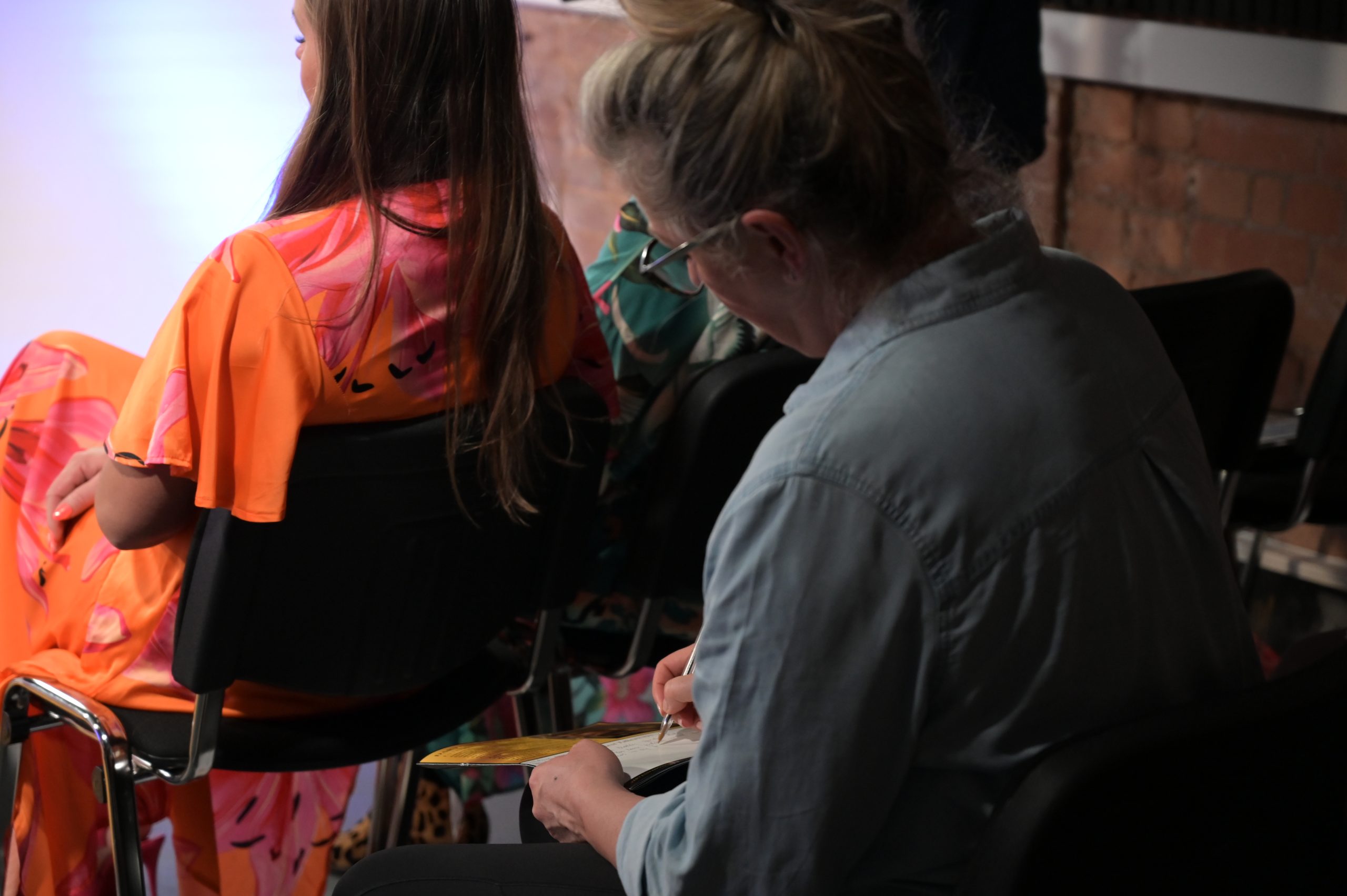 Women in the studio audience